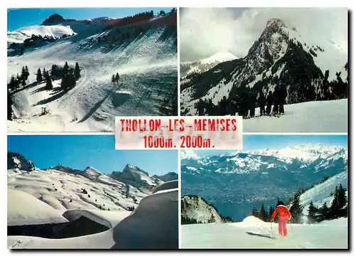 Cartes postales moderne Thollon les Memeises (Hautes Savoie) Alt 1000 2000m Balcon du Leman