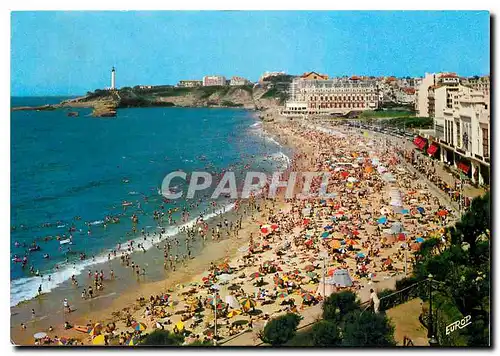 Moderne Karte Cote Basque Biarritz la grande Plage