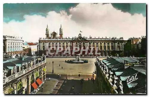 Cartes postales moderne Nancy Hotel de Ville et Statue de Stanislas