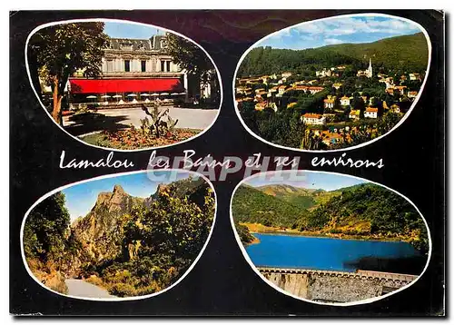 Moderne Karte En parcourant le Languedoc Lamalou les Bains (Herault) et ses environs le Casino vue generale