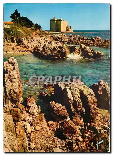 Cartes postales moderne Couleurs et Lumiere de la France Ile Saint Honorat Cannes (Alpes Maritimes) le Monastere Fortifi