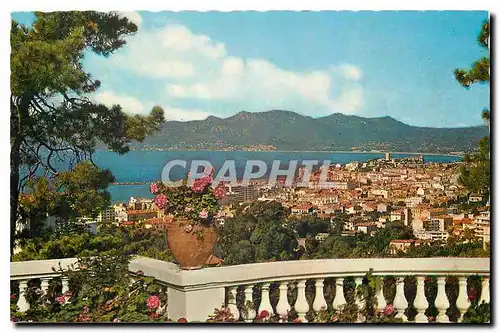 Cartes postales moderne  Cote d'Azur Cannes vue generale prise de la colline