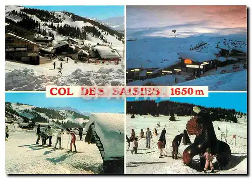 Cartes postales moderne Savoie Le Col des Saisies (alt 1650 m) Hiver sur la station