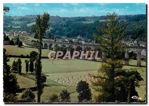 Moderne Karte St Leonard de Noblat (Hte Vienne) Vue panoramique