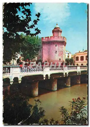 Cartes postales moderne Le Roussillon Perpignan Le Cadstellet (4 es) et le pont Magenta