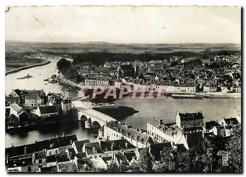 Cartes postales moderne Montereau Panorama vue prise de Surville