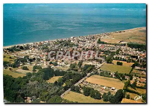 Moderne Karte La France vue ciel Agon Coutainville (Monche) vue d'ensemble