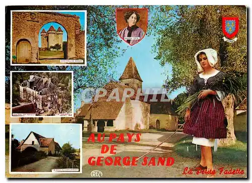 Moderne Karte Au pays de George Sand La Petite Fadette Folklore