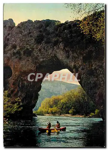 Moderne Karte Paysage du Vivarais Gorges de l'Ardeche le Pont d'Arc