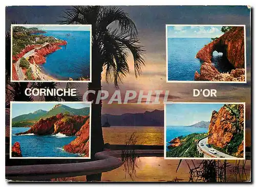 Cartes postales moderne Cote d'Azur French Riviera La Corniche d'Or Les Roche rouges de l'Esterel