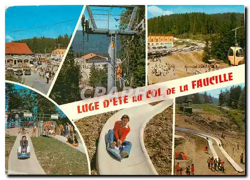 Cartes postales moderne Le Col de la Faucille 1323 m 1600 m stastion Ete Hiver Luge