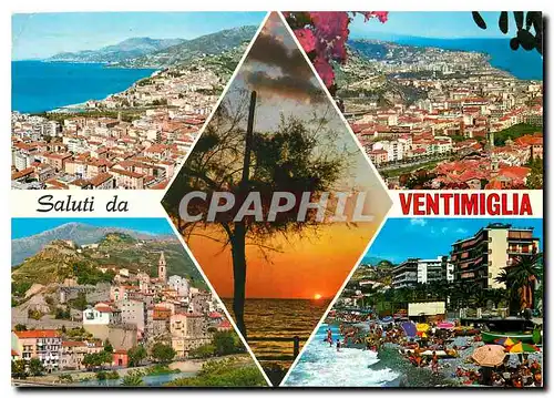 Cartes postales moderne Saluti da Ventimiglia