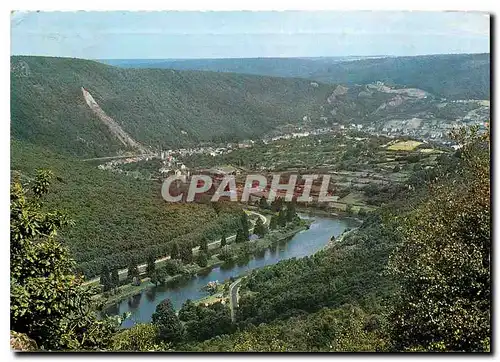 Cartes postales moderne Les Ardennes Francaises Vallee de la Meuse Montherme vue generale prise de la Roche Roma