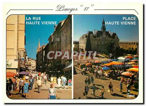 Cartes postales moderne La Rue Haute Vienne Place Haute Vienne