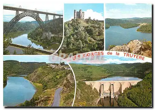 Cartes postales moderne Gorges de la Truyere Viaduc de Garabit Chateau d'Alleuze