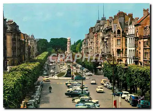 Cartes postales moderne Couleurs et Lumiere de France La Champagne Reims (Marne) La Place Drouel d'Erlon et la Fontine S