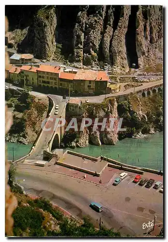 Cartes postales moderne Reflets de France Haute Provence Sisteron Le pont et le rocher de la Baume