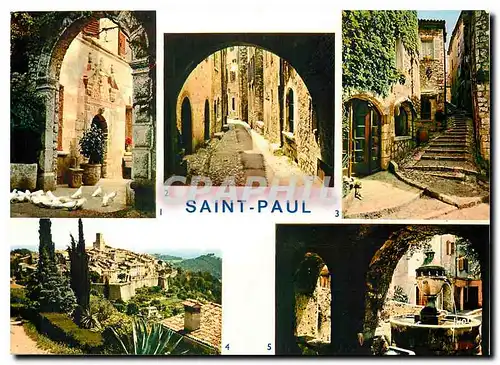 Cartes postales moderne Couleurs et Lumiere de France La Cote d'Azur miracle de la nature Saint Paul de Vence (A M)