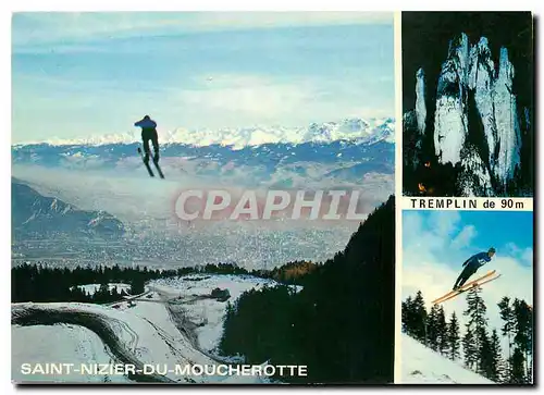 Cartes postales moderne St Nizier du Moucherotte (1162 m) (Isere) Du tremplin de 90m vue panoramique sur Grenoble et la