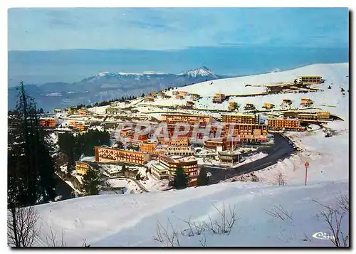 Cartes postales moderne Chamrousse (Isere) Alt 1650 2250m vue generale du recoin au fond le massif de la chartreuse