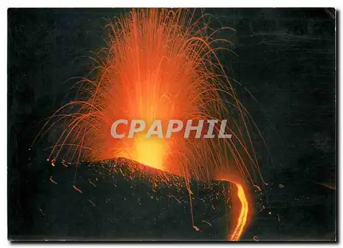 Cartes postales moderne Etna Explosione volcan