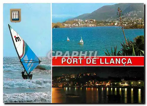 Moderne Karte Port de Lanca Planche a voile