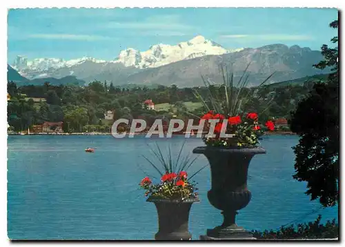Cartes postales moderne Le Mont Blanc alt 4810 m vu de geneve