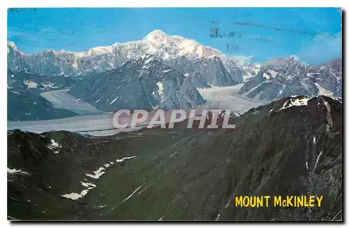 Moderne Karte Mount Mckinley Highest of North AMarica (20  320 ft) with two of its glaciers