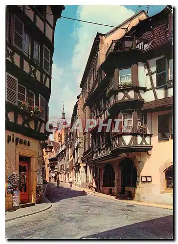 Moderne Karte Colmar (Haut Rhin) La rue des Marchands