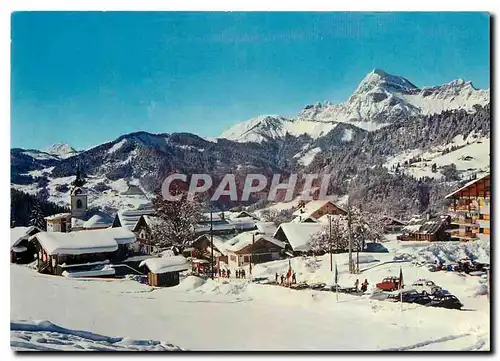 Cartes postales moderne Savoie Notre Dame de Bellecombe alt 1134 m la Station au fond le Mont charvin alt 2414 m