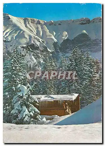 Cartes postales moderne Megeve Capitasle du Ski (Haute Savoie) Alt 113m cote 2000 Dans le fond la chaine du Mont Joly