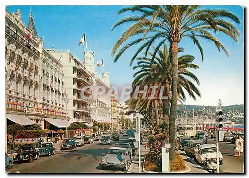 Moderne Karte Nice La Promenade des Anglai L'Hotel Royal et le Palais de la Mediterrdanee