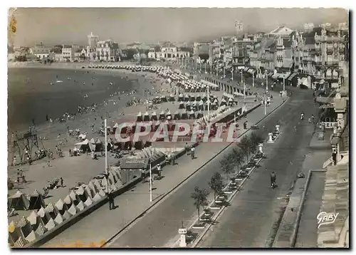 Moderne Karte Les Sables d'Olonne (Vendee) Le Remblai et la Plage