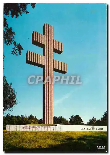 Moderne Karte Colombey les deux Eglises Memorial du General de Gaulle