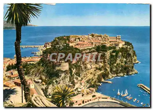 Cartes postales moderne Monaco Vue generale du rocher de Monaco
