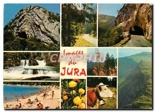 Cartes postales moderne Images de Jura Chapeau de Gendarme Roche Percee Sortie de la Perte de l'Ain Lac Chalain
