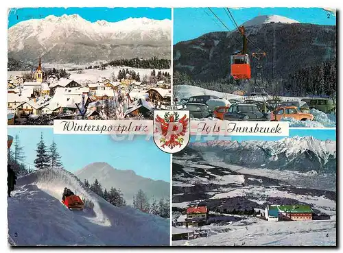 Moderne Karte Wintersportplaiz Igls Innsbruck Olympia Bobbahn