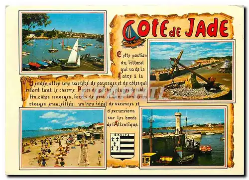 Cartes postales moderne La Cote de Jade S'etenddant de la Loire a la vendee