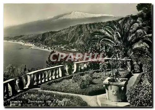 Cartes postales moderne Panorama avec l'Etna Taormina Volcan