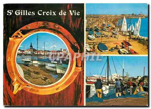Cartes postales moderne La Vendee Touristique St Gilles Croix de Vie Bateaux Pecheurs