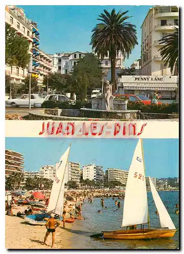 Cartes postales moderne La Cote d'Azur inoubliable Juan les Pins Bateaux Penny Lane