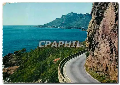 Cartes postales moderne La Cote d'Azur Varoise Miramar d'Esterel Route de la corniche ds'Or au col de l'Esquillon au fon