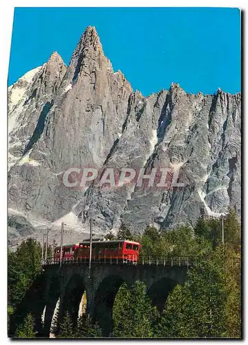 Cartes postales moderne Au Pays du Mont Blanc pour mettre les plus beaux paysages sous les yeux de tous Train