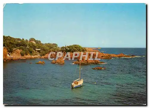 Moderne Karte La Cote d'Azur Varoise Corniche d'Or de l'Esterel Agay Calanque des Anglais