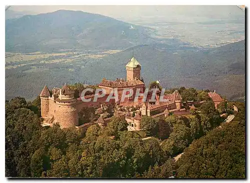 Cartes postales moderne Le Chateau du Haut Koenigsbourg alt 755 m Alsace vu sur ke Plaine d'Alsace