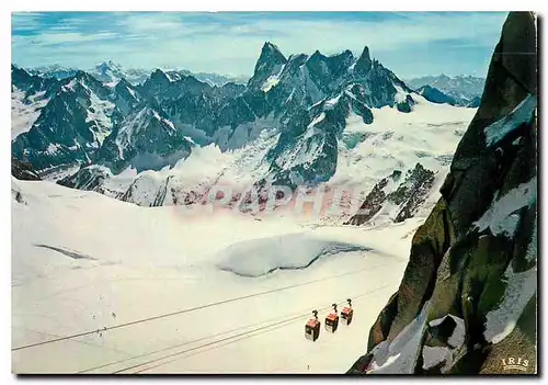 Cartes postales moderne Chamonix Mont Blanc Telepherique de l'Aiguille du Midi