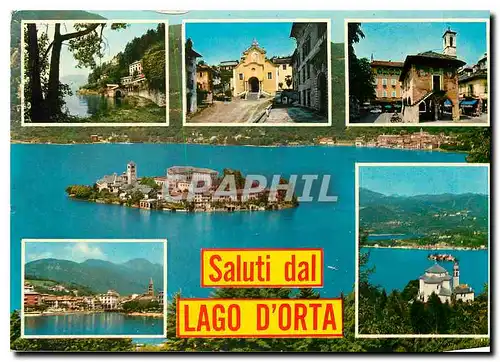 Moderne Karte Saluti dal Lago d'Orta