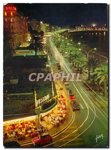 Moderne Karte Couleurs et Lumiere de France La Cote d'Azur miracle de la nature Cannes (A Mmes) La croisette e