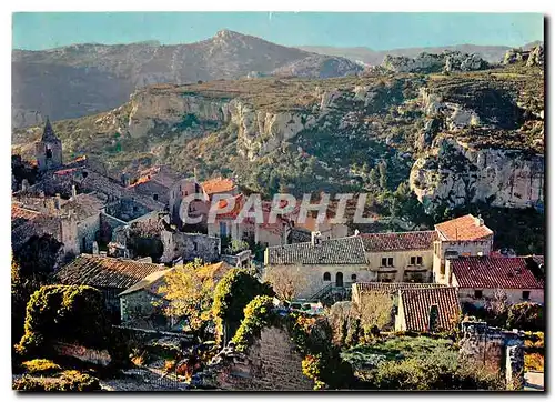 Moderne Karte Au coeur de la Provence les Baux de Provence vue generale