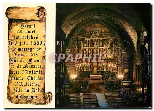 Cartes postales moderne Saint Jean de Luz L'Interieur de l'Eglise